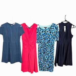 Women's Medium 8 10 Dresses Wholesale Resell Bulk Lot of 4 M
